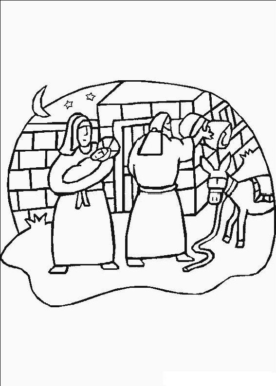 Desene De Colorat Cu Nasterea Mantuitorului Iisus Hristos