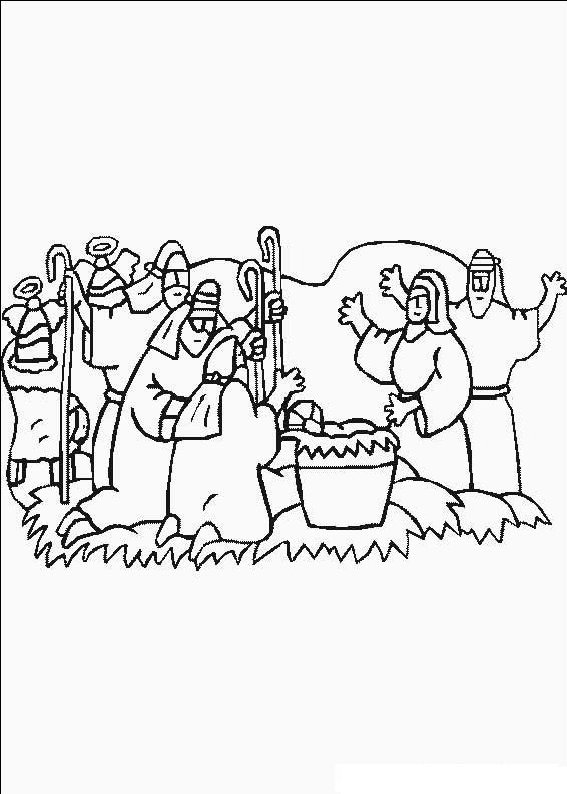 Desene De Colorat Cu Nasterea Mantuitorului Iisus Hristos
